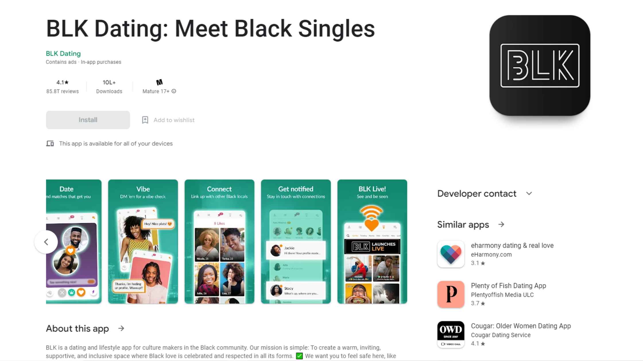 BLK Dating App