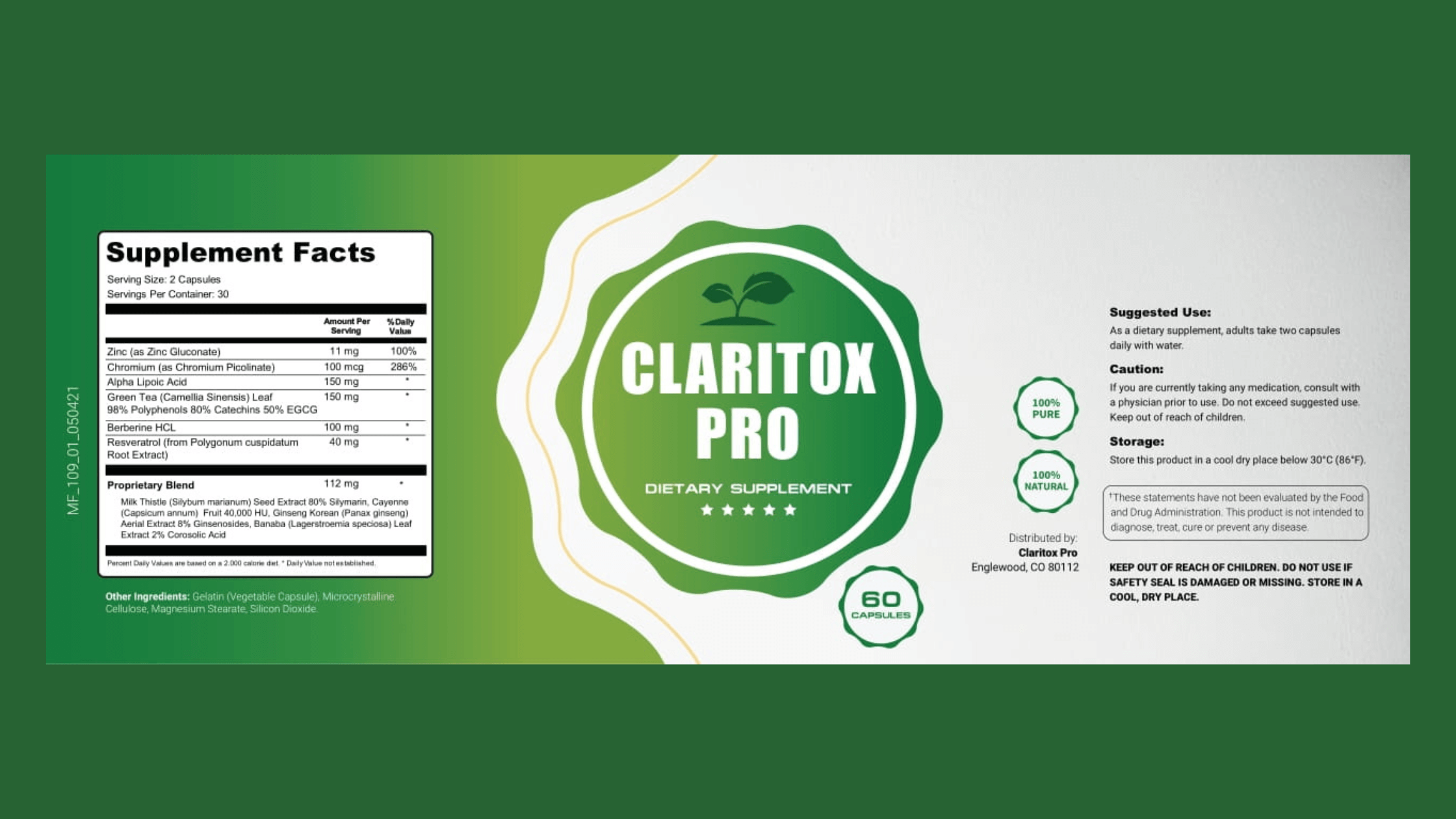 Claritox Pro Dosage