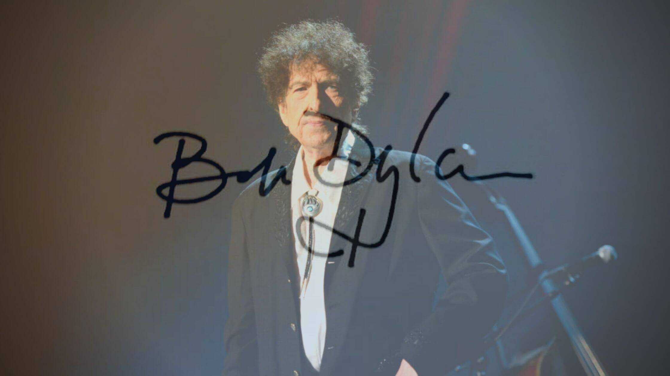 Dylan Apologises For Using An Automated Method To Sign Supposedly Hand-signed Books