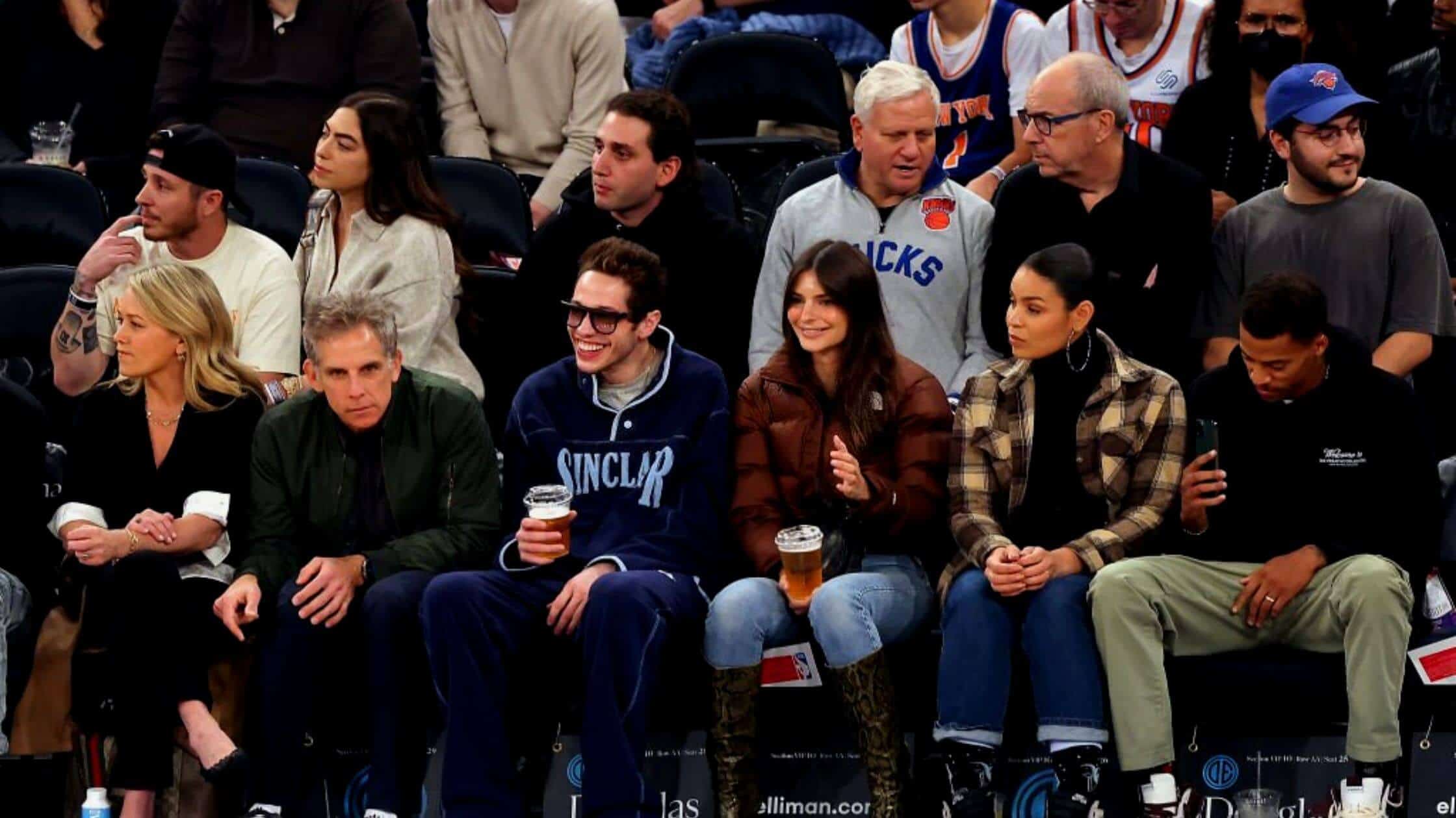 Emily Ratajkowski And Pete Davidson Seen At A New York Knicks Game