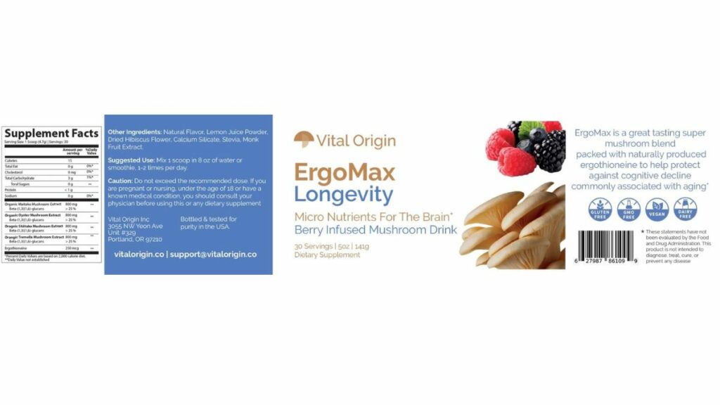 ErgoMax Longevity Dosage