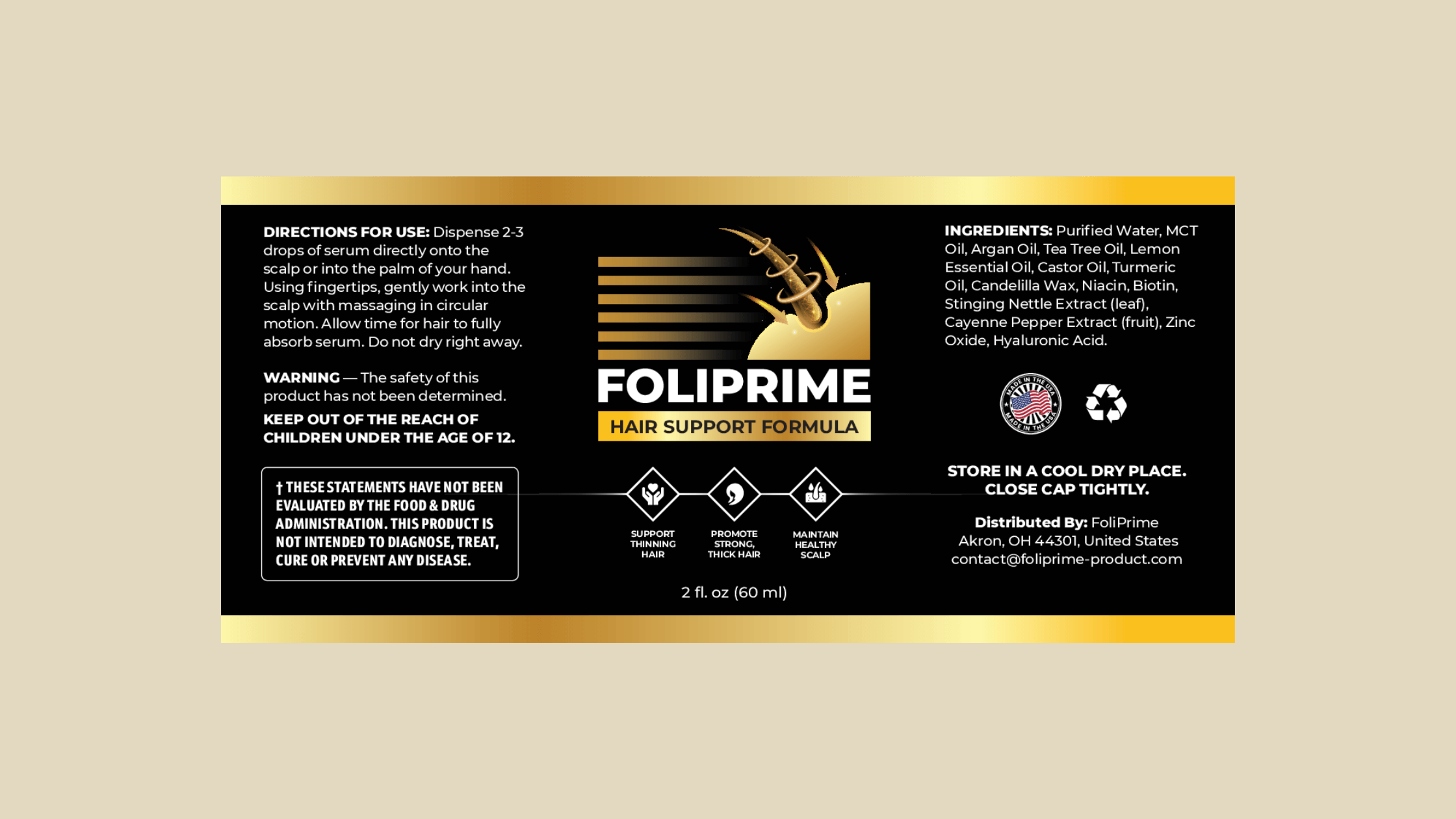 FoliPrime Dosage