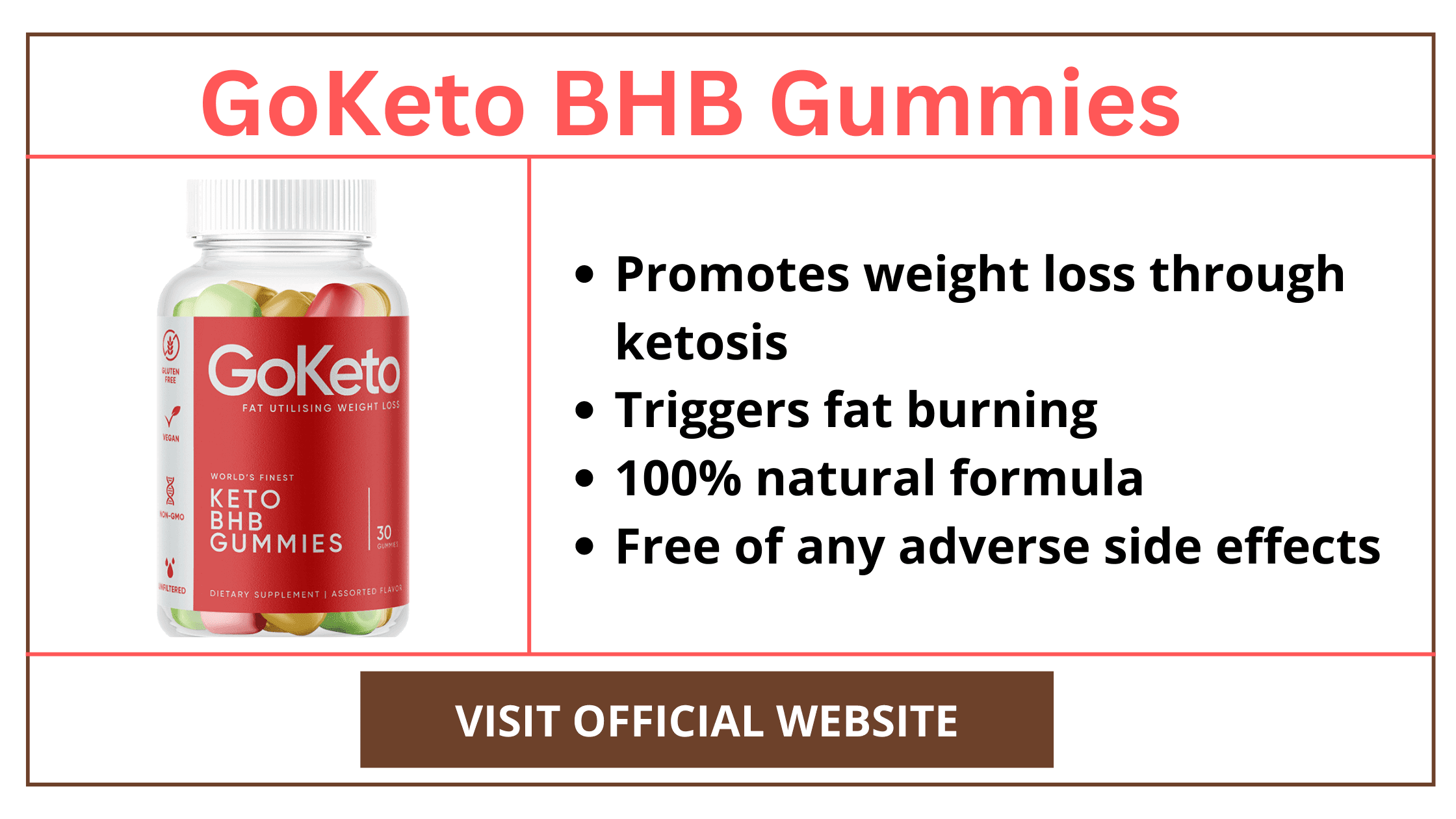 GoKeto BHB Gummies Benefits