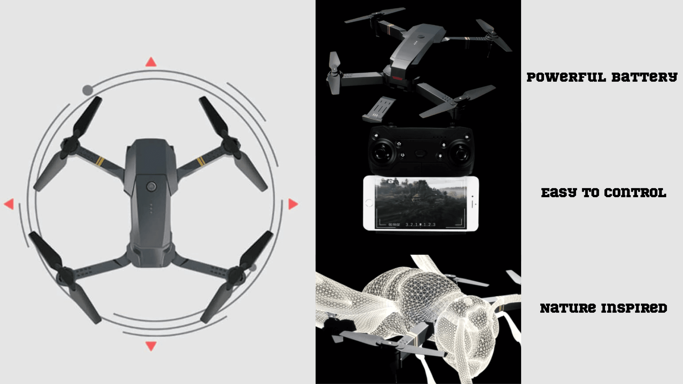 QuadAir Drone Features