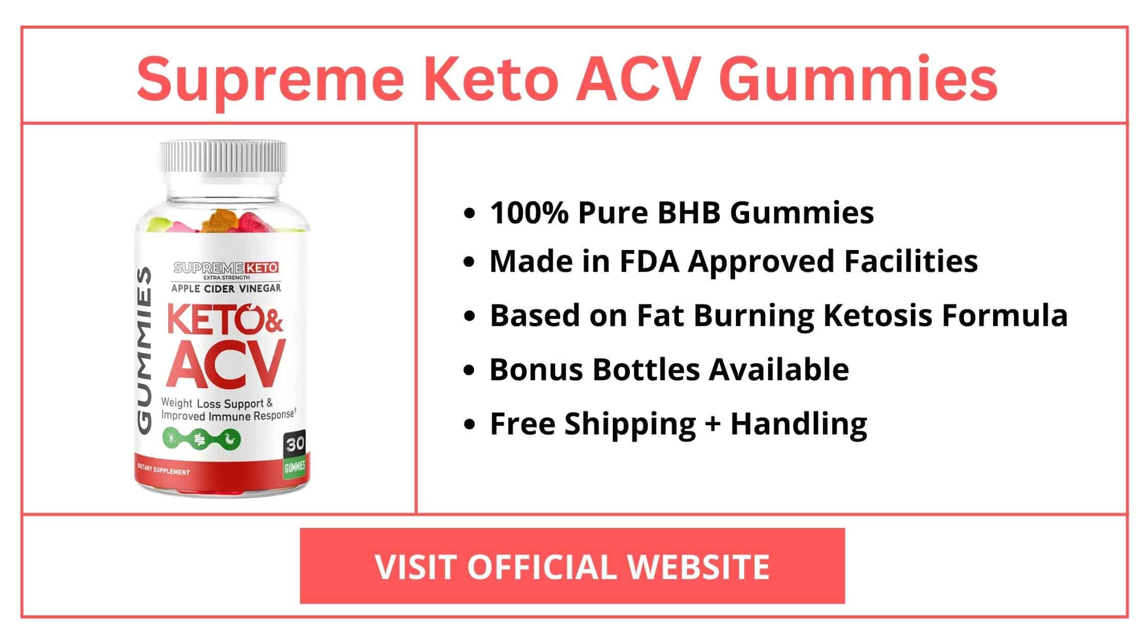 Supreme Keto ACV Gummies Supplement