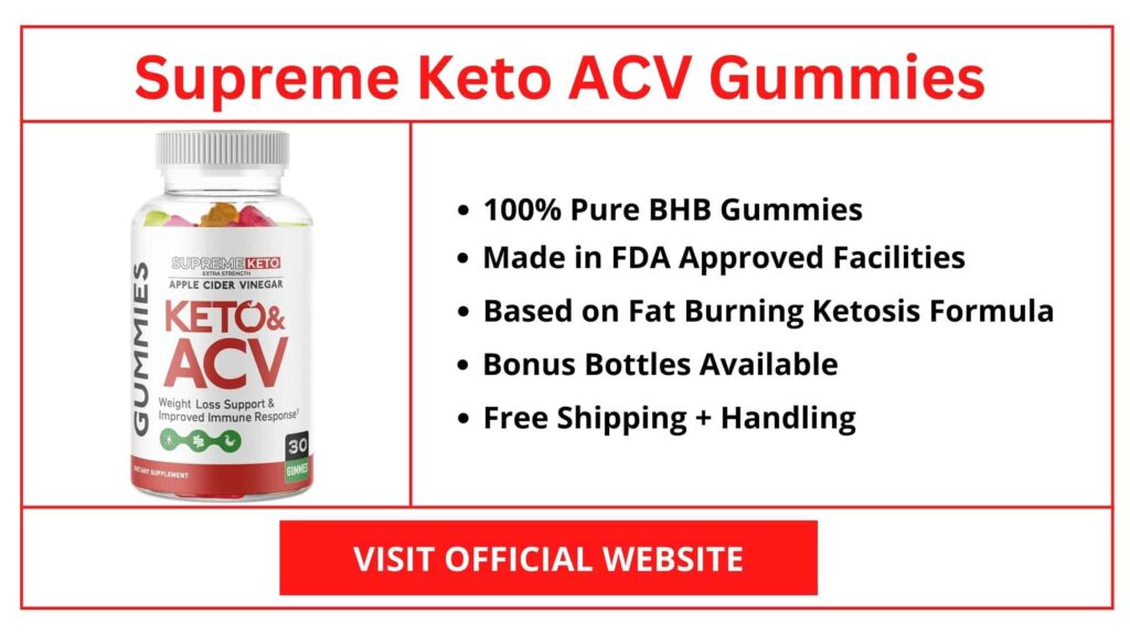 Supreme Keto ACV Gummies