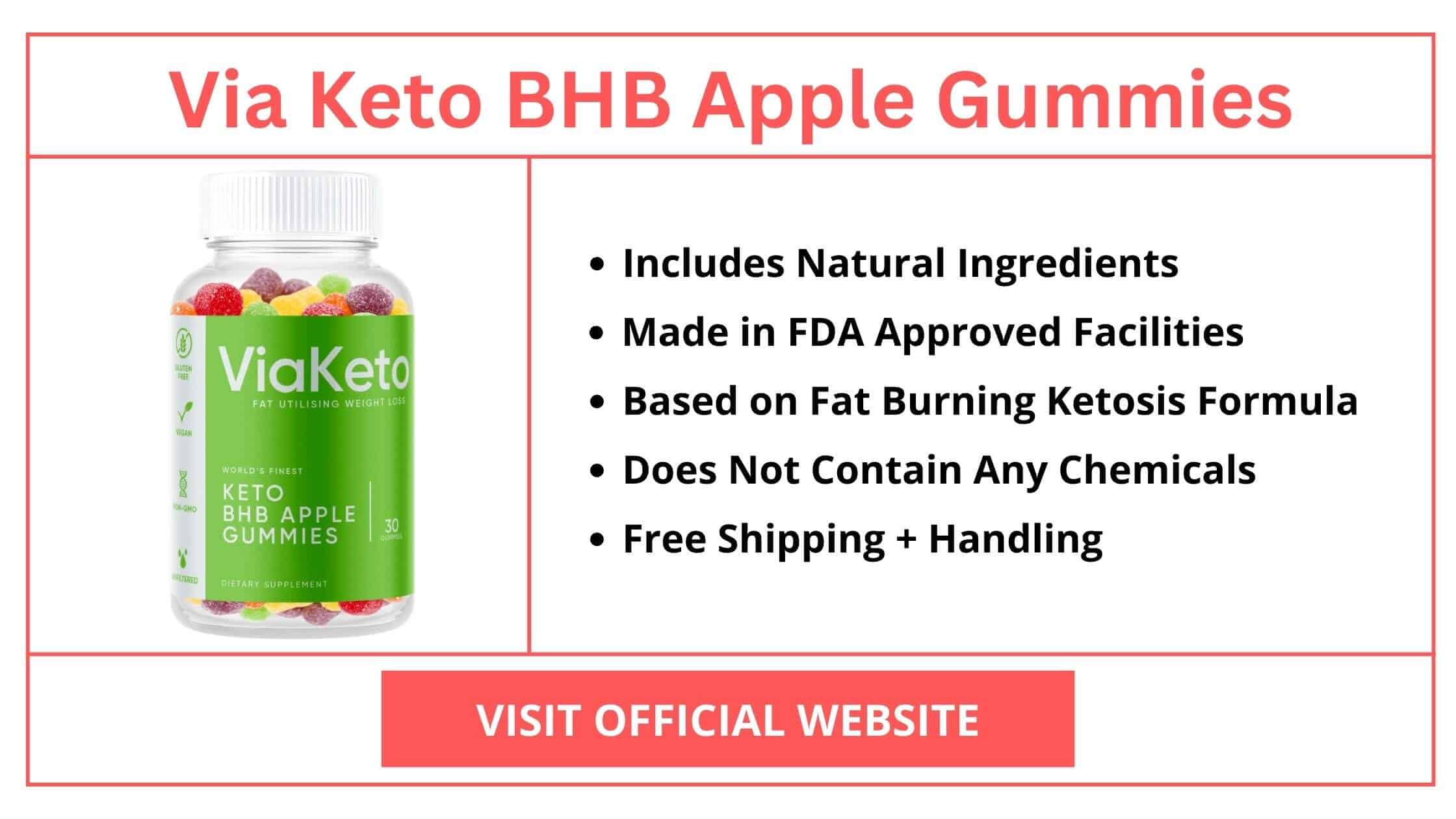 Via Keto BHB Apple Gummies Supplement