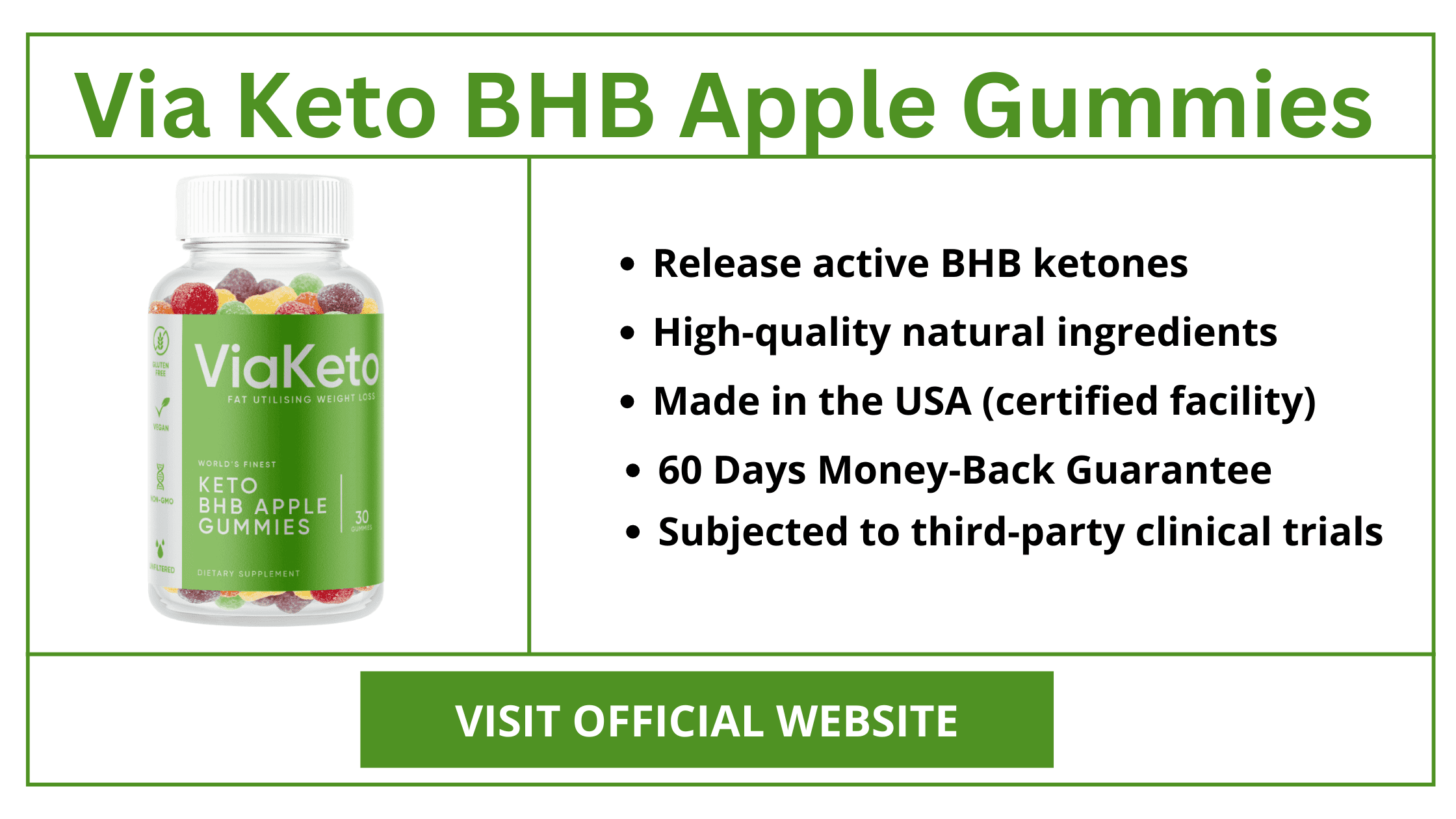 Via Keto BHB Apple Gummies