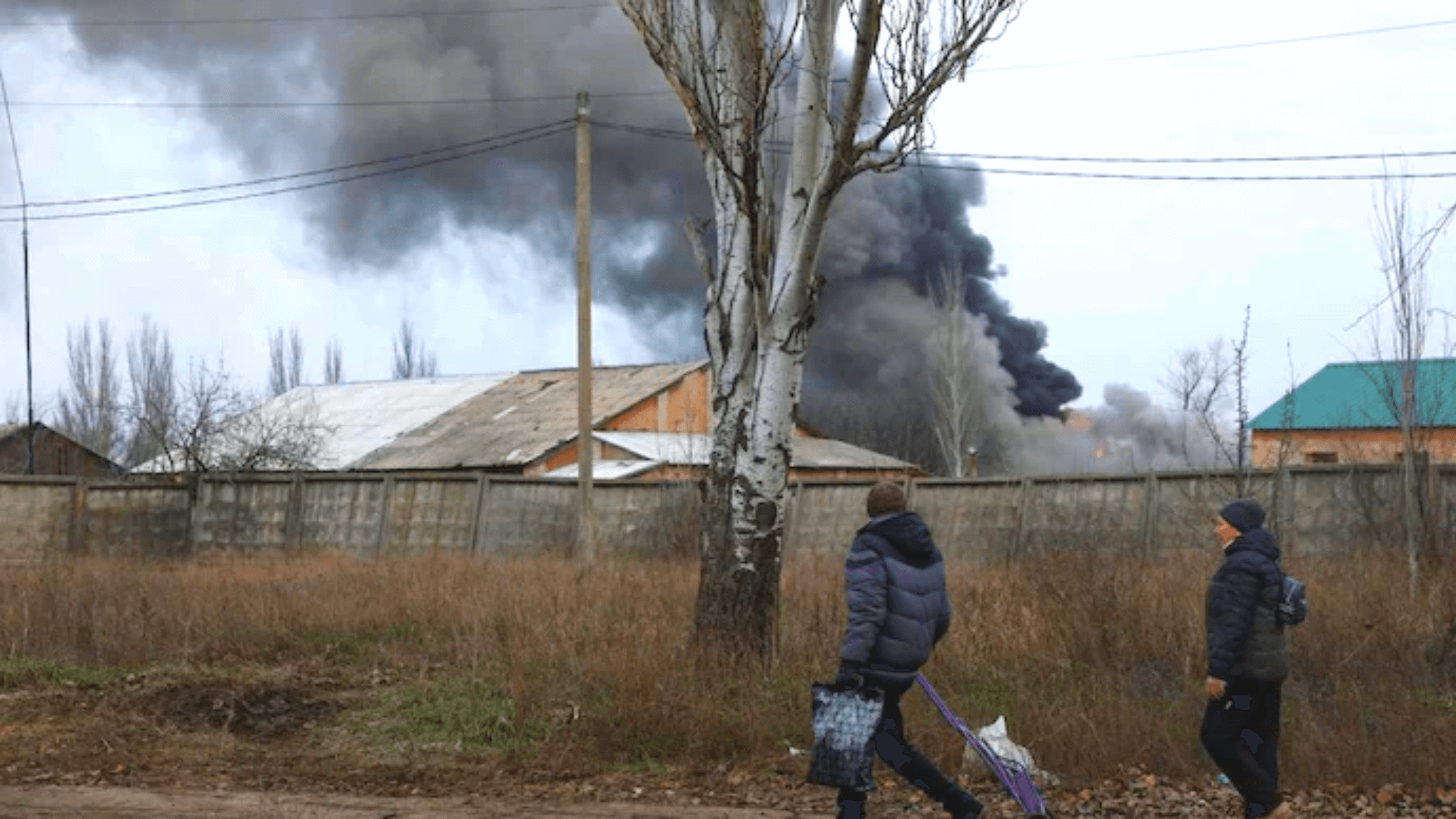 Blast At Russian Base After Apparent Ukrainian Drone Penetrates Deep