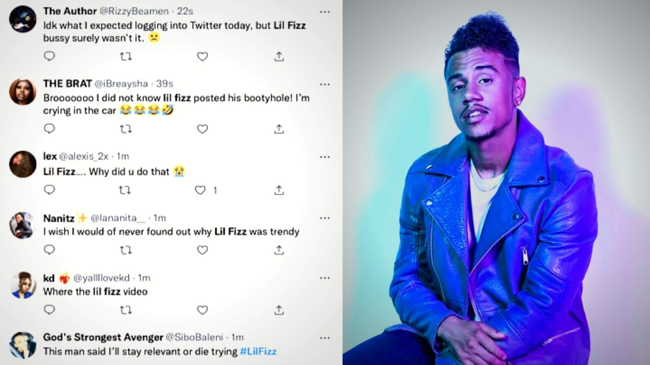 Lil Fizz's Alleged Nude Tweets Cause A Stir On Social Media