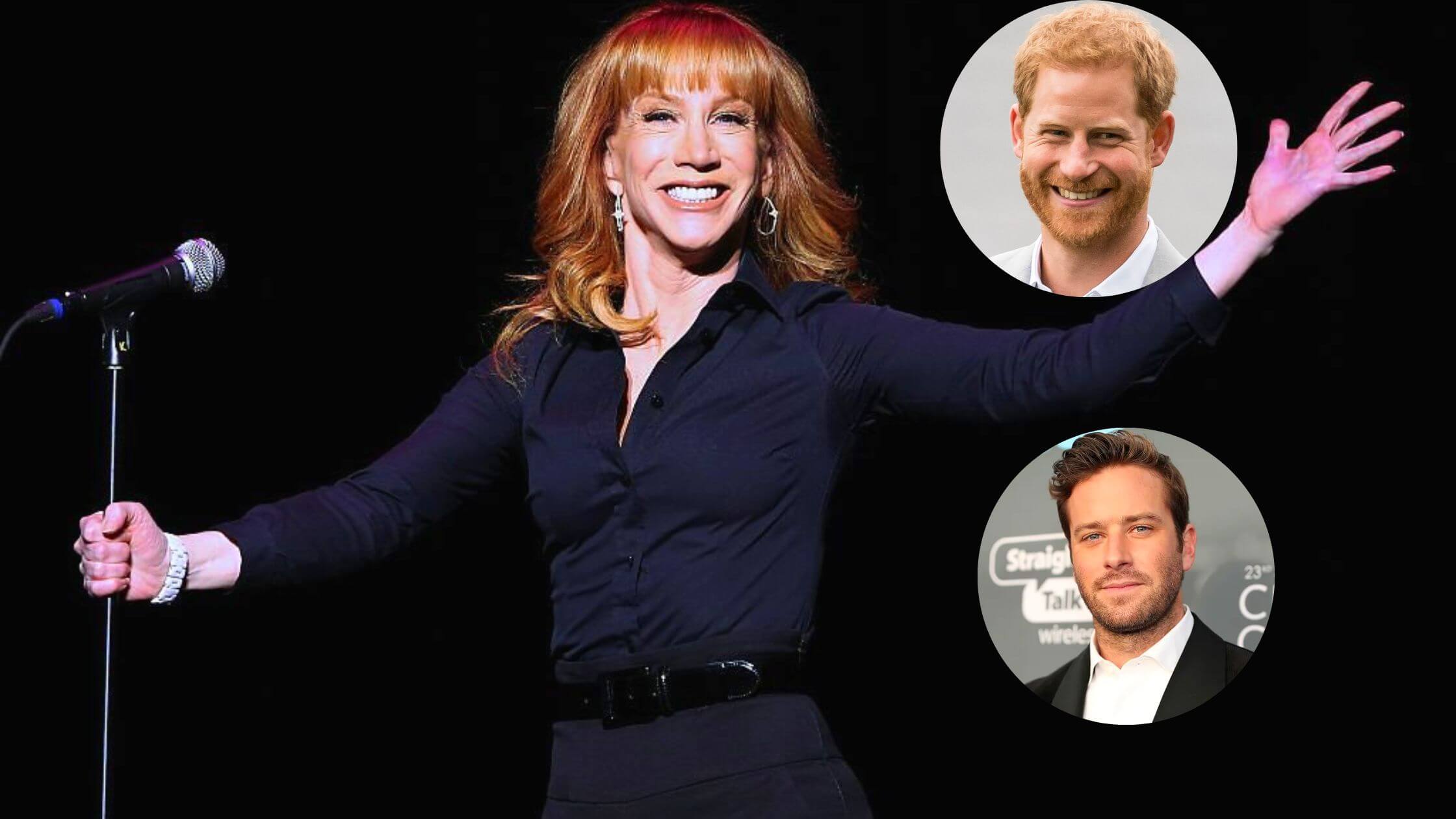 Kathy Griffin's Instagram Reveal Of Prince Harry Draws Comparisons To Actor Armie Hammer