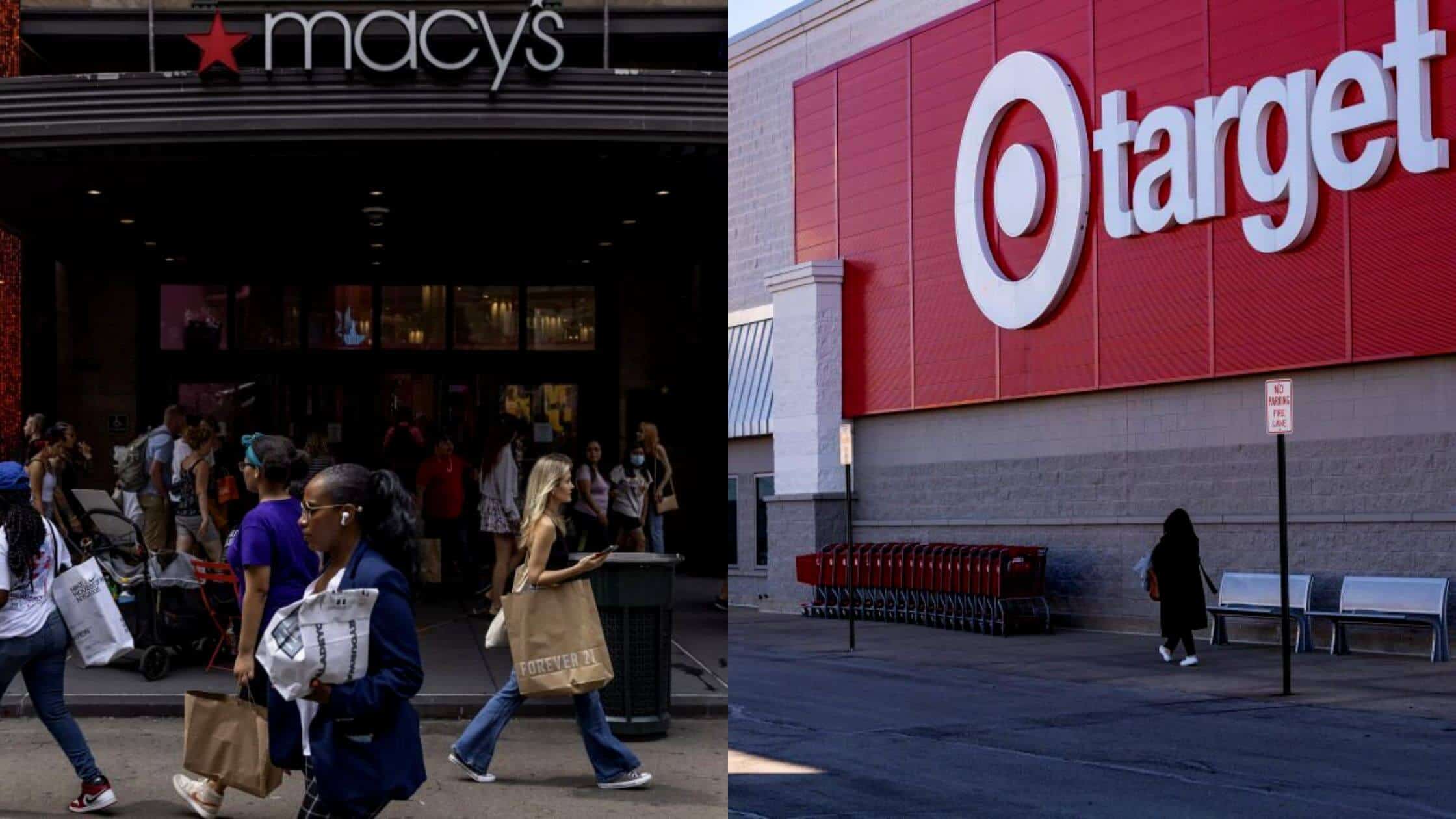 Retail Stocks Including Macy's And Target Fall As Markets Crash After Retail Sales Disappoint