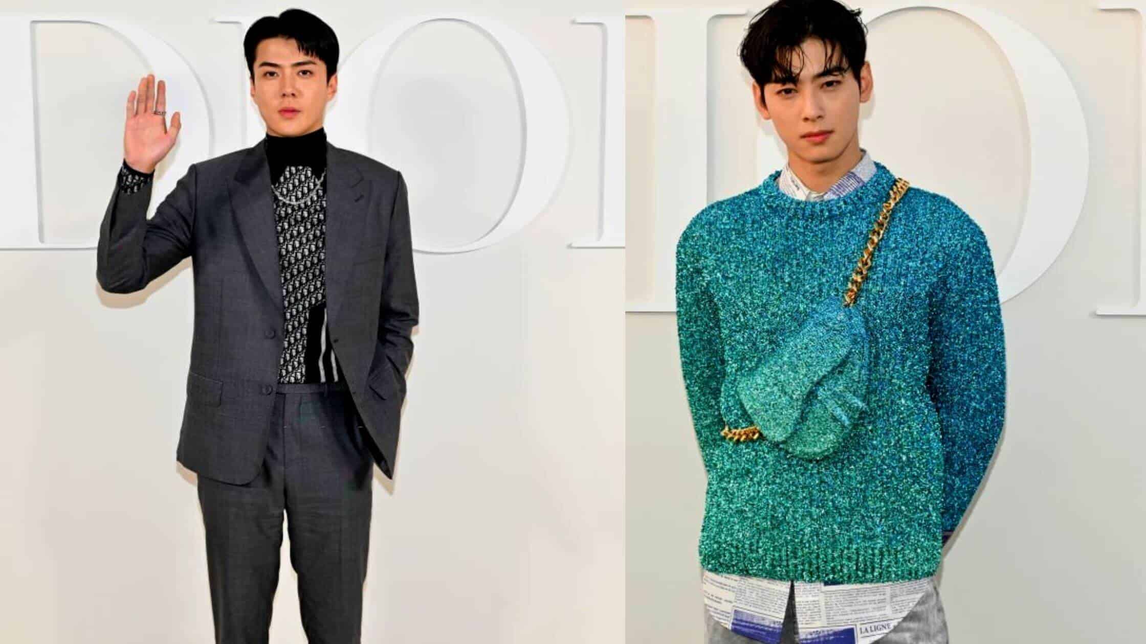 The Presence Of Cha Eun Woo And Sehun Illuminates The Dior's Men Fall 2023