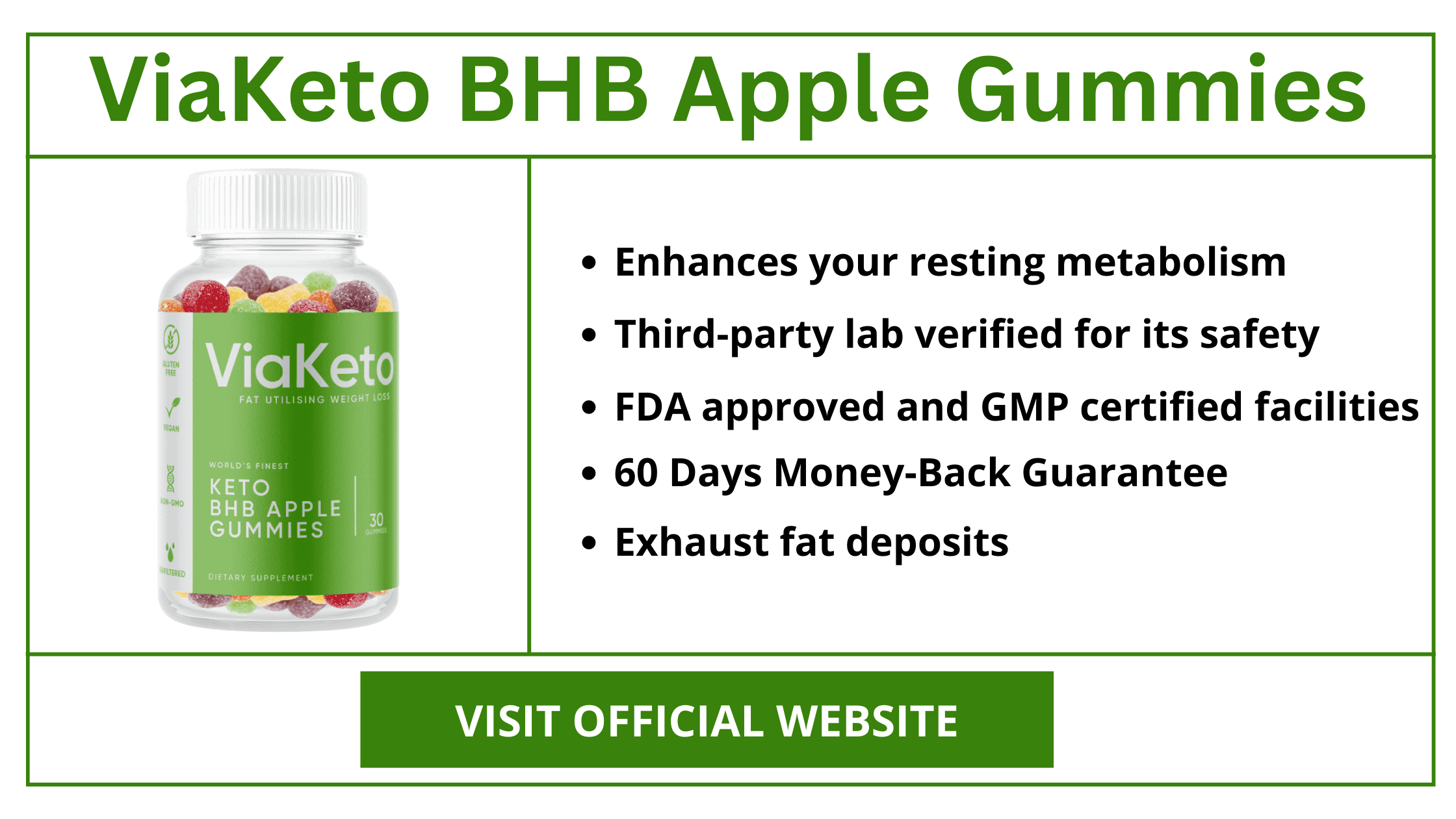 Via Keto BHB Apple Gummies