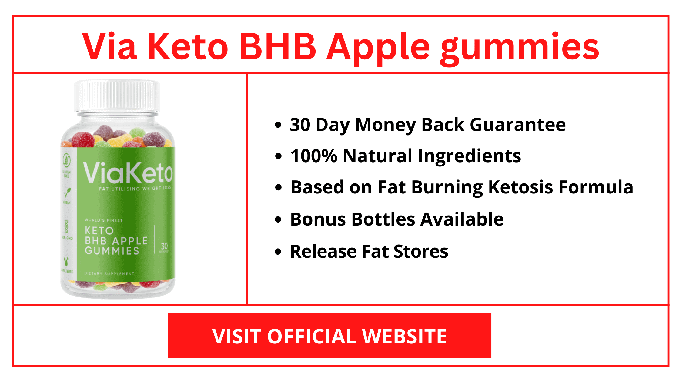 Via Keto BHB Apple Gummies