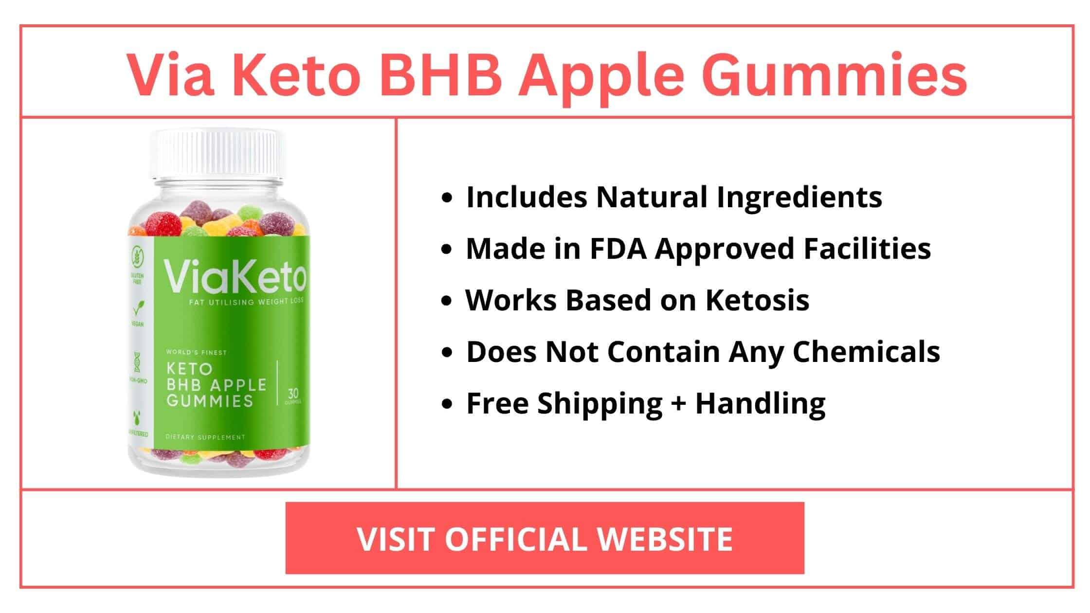 Via Keto BHB Apple Gummies Formula