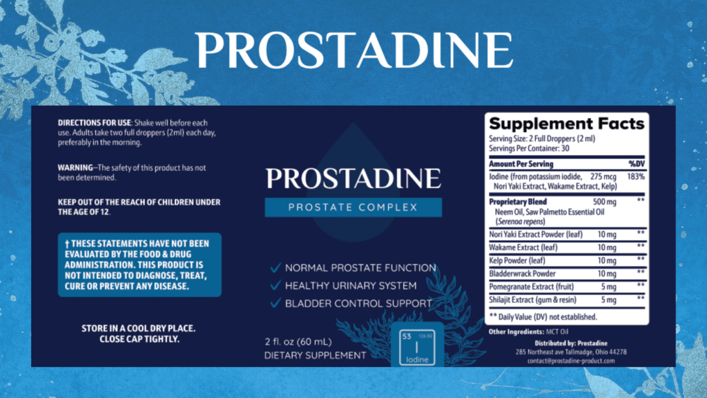 dosage of prostadine
