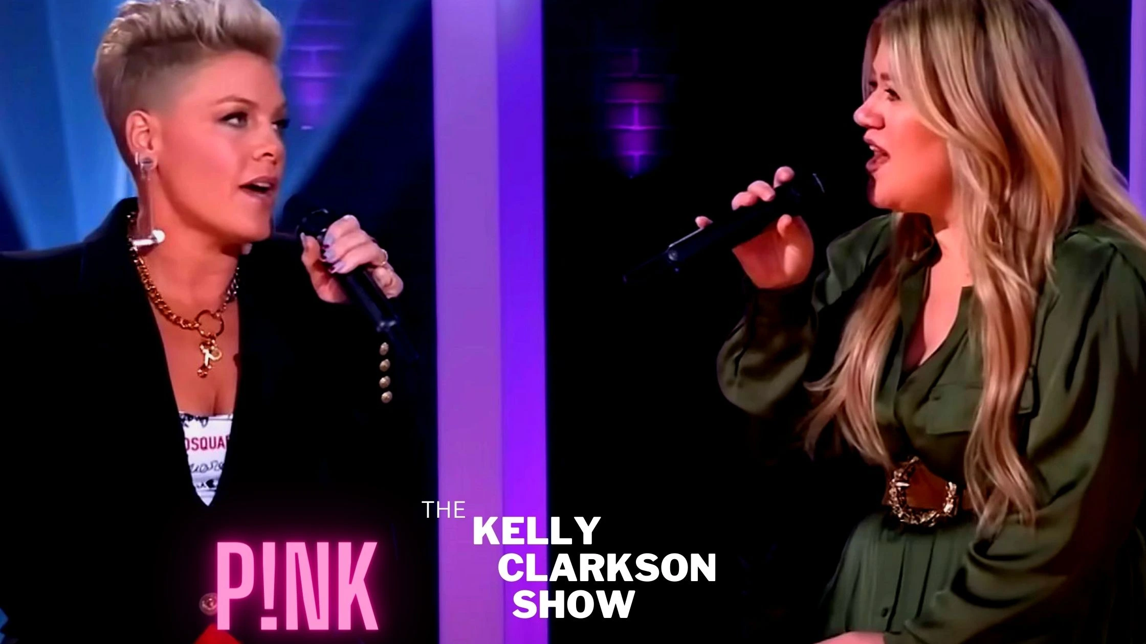 Kelly And Pink Mesmerized The Atmosphere When They United For 'What About Us' Duet
