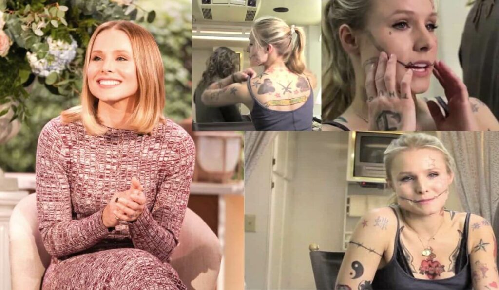 does kristen bell really have tattoos