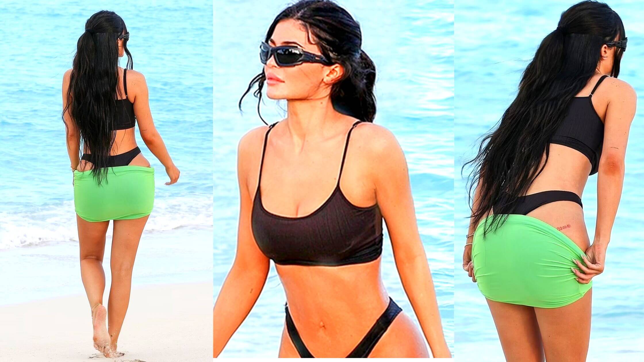 Kylie Jenner in beach