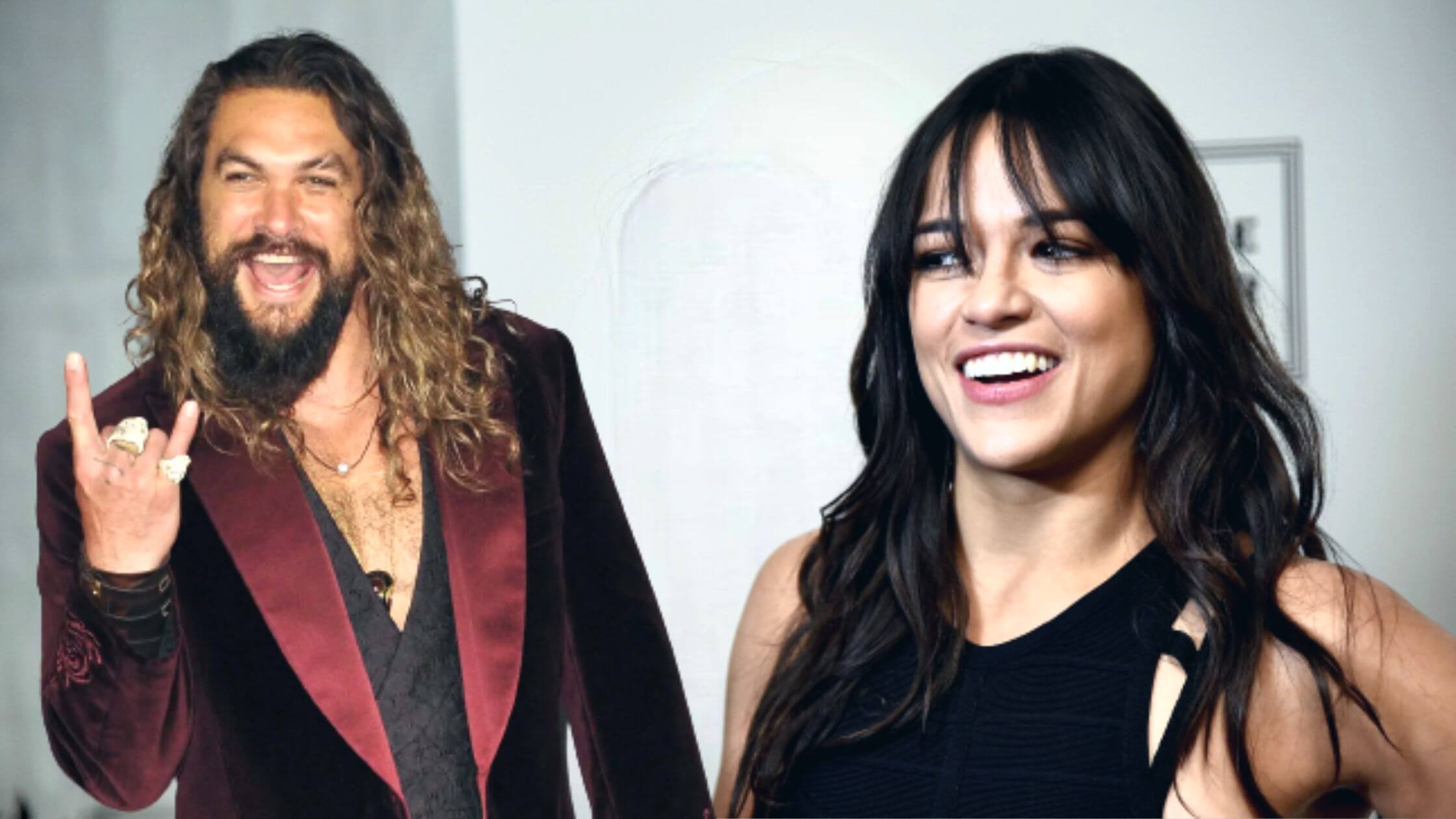 Michelle Rodriguez and Jason Momoa