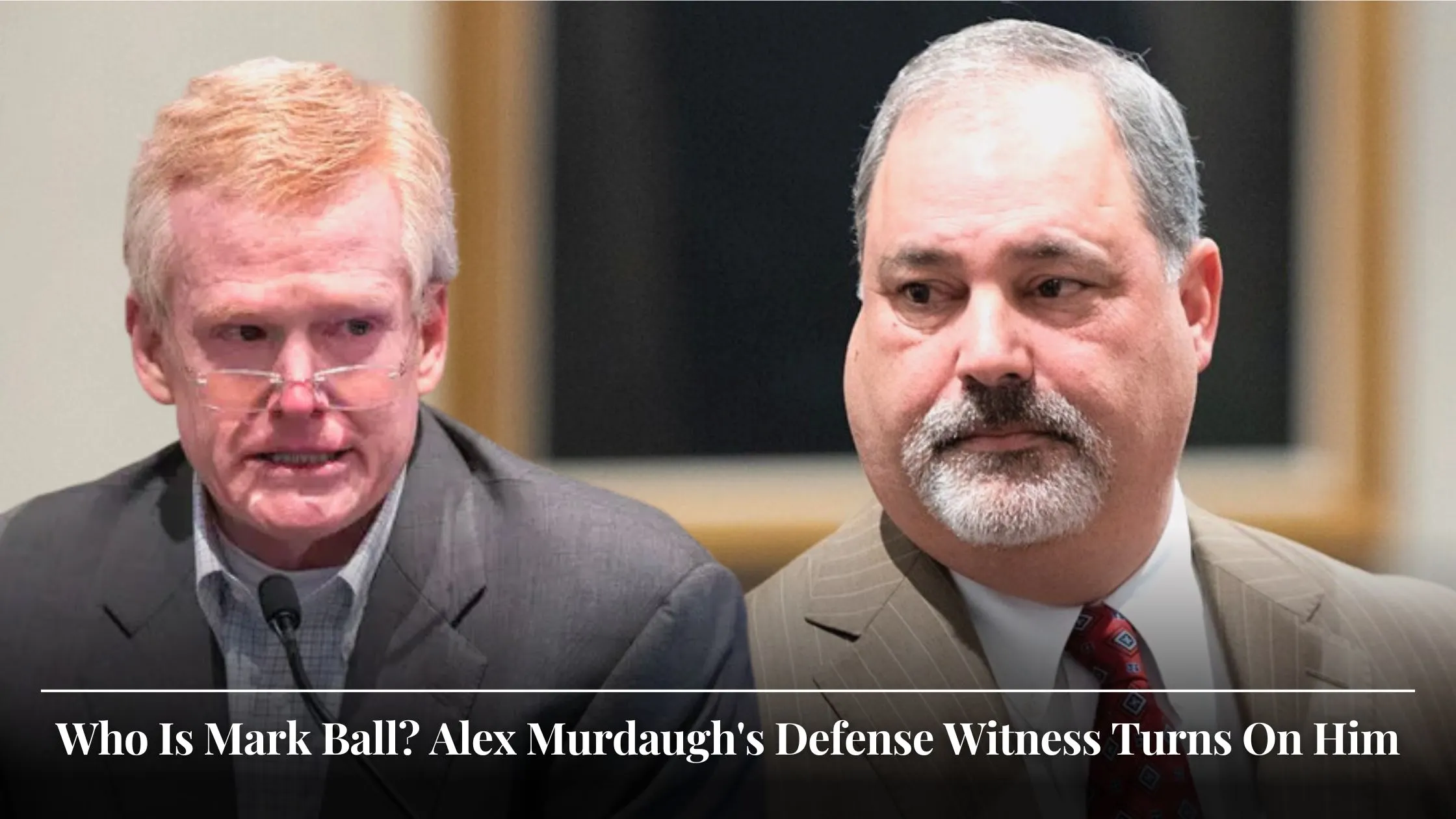 Who Is Mark Ball Alex Murdaugh's Defense Witness Turns On Him