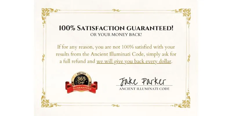 Ancient Illuminati Code Money-Back Guarantee 
