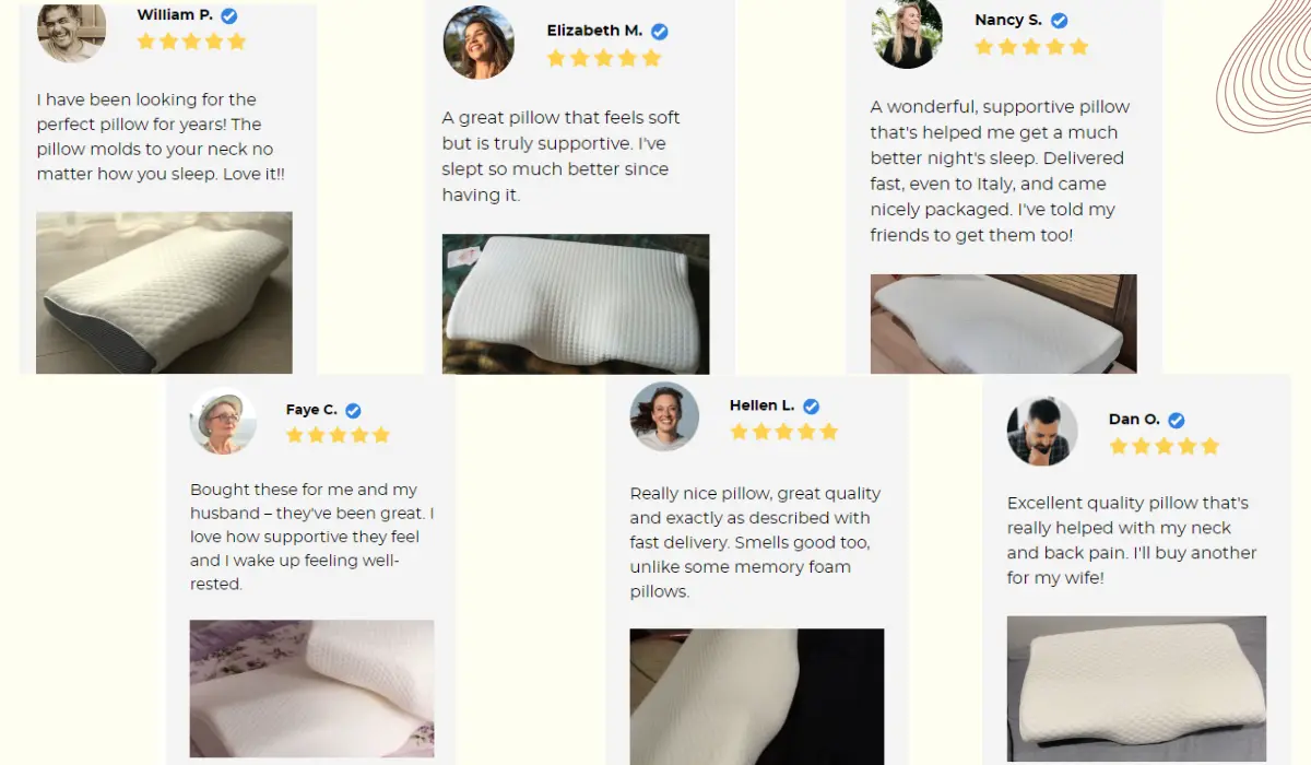 Derila Pillow customer reviews