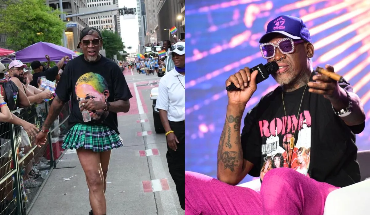 Dennis Rodman Attends Pride Month Rally Bold Support For LGBTQ+