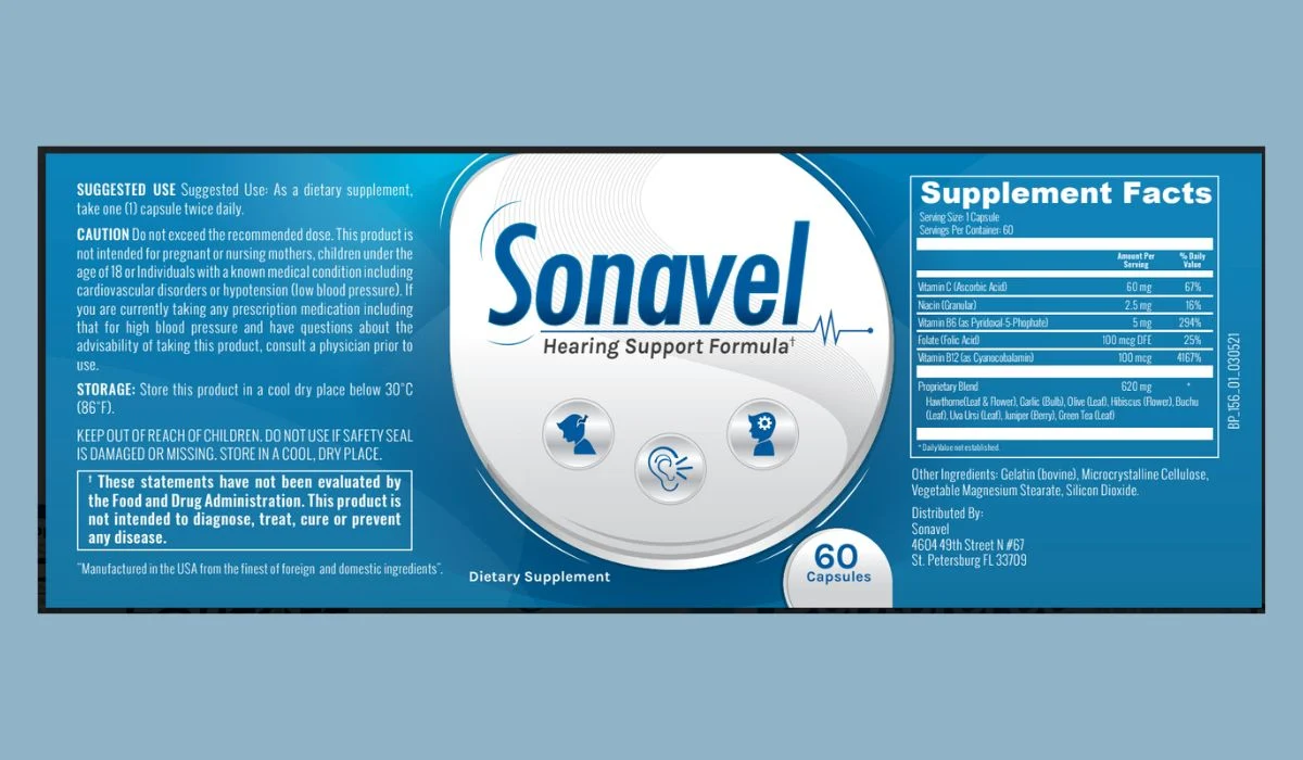 Sonavel Supplement Facts