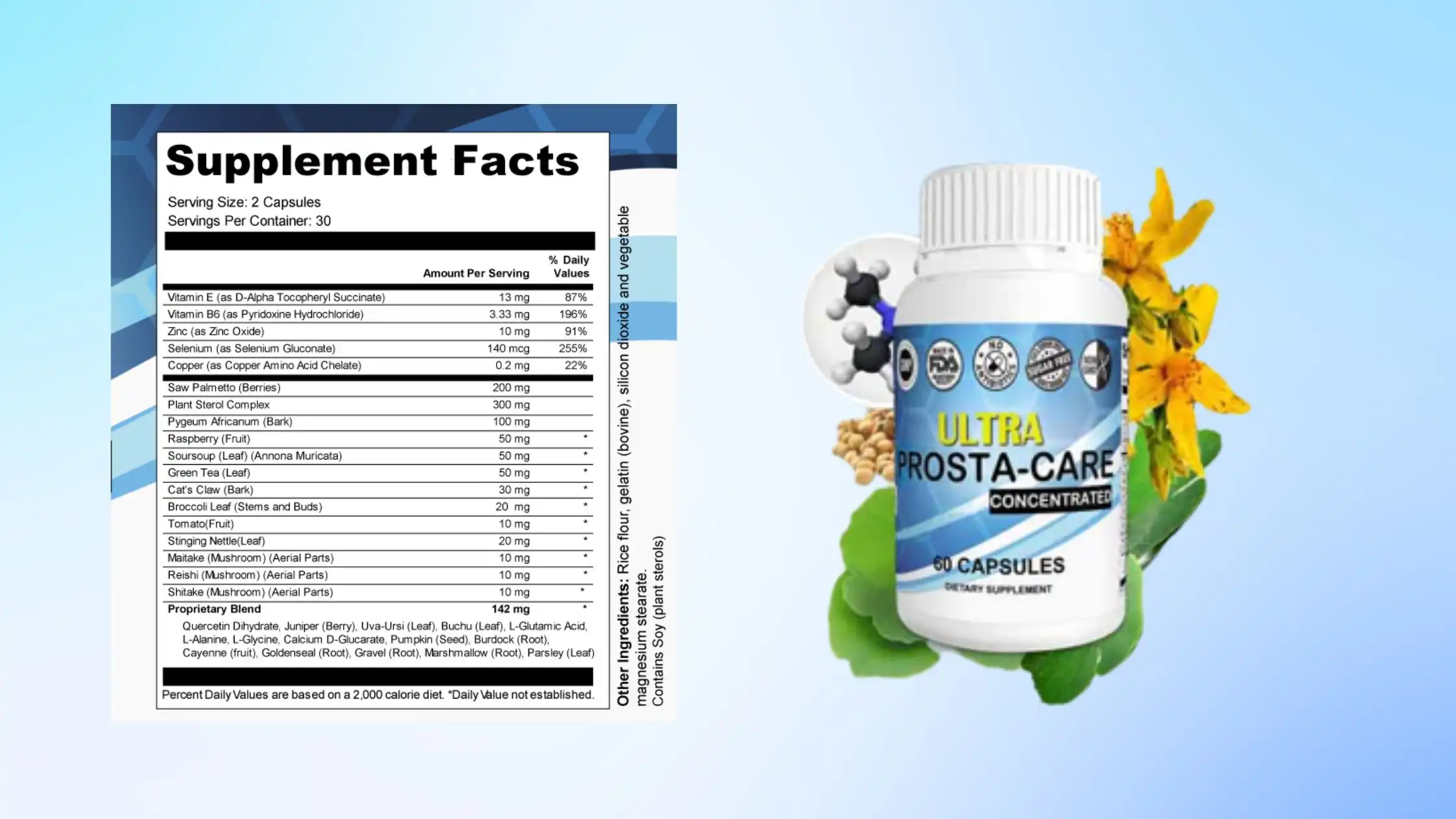Ultra Prosta Care Supplement Facts
