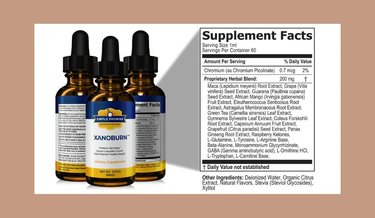 XanoBurn Supplement Facts