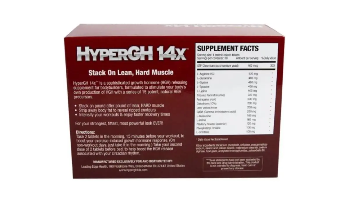 HyperGH 14x Supplement Facts
