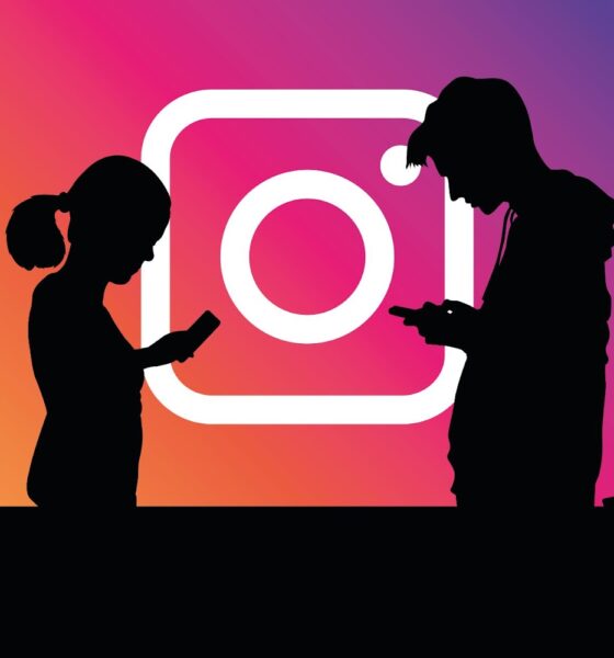 Young people using social media